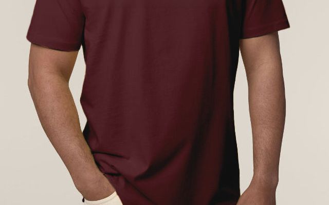 youngCaritas T-Shirt Model Creator in Burgundy